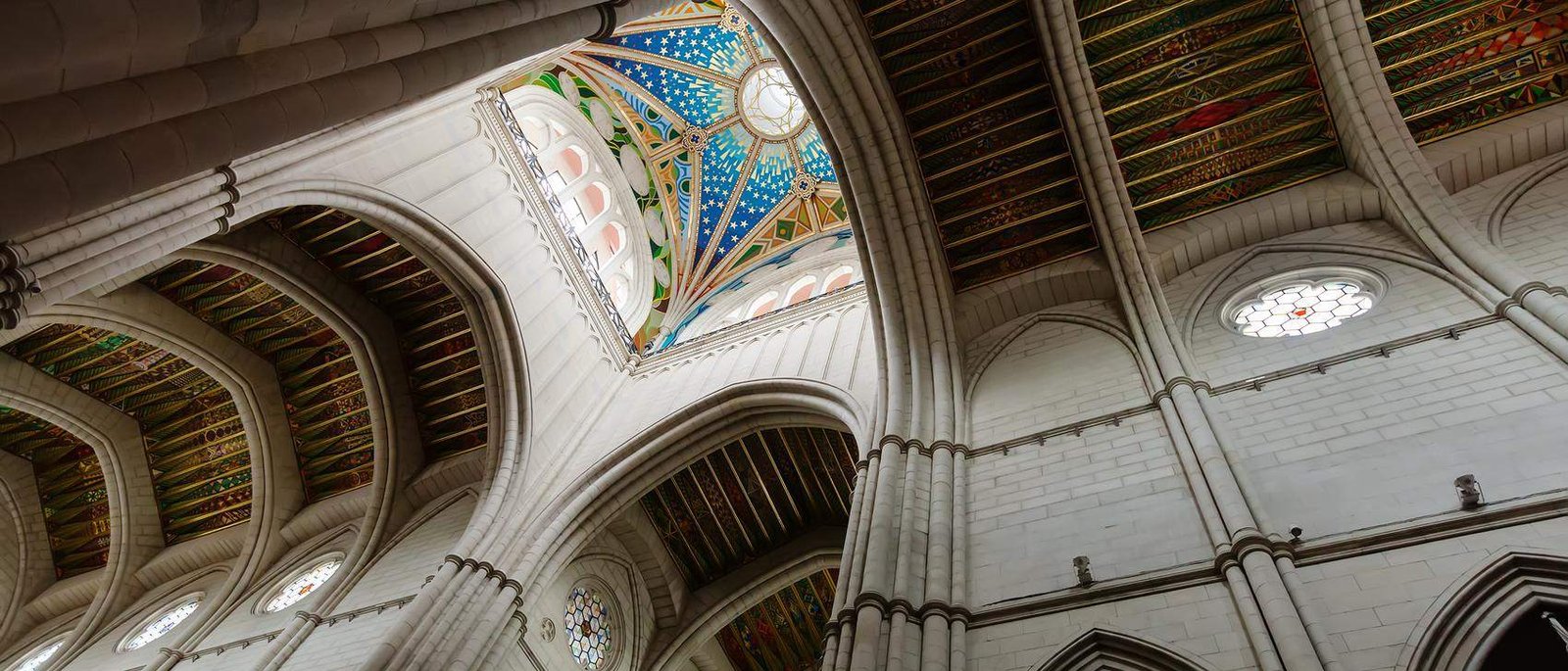 The painted vaults of a cathedral