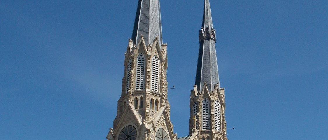 The Cathedral of St. Mary, Peoria, from outside