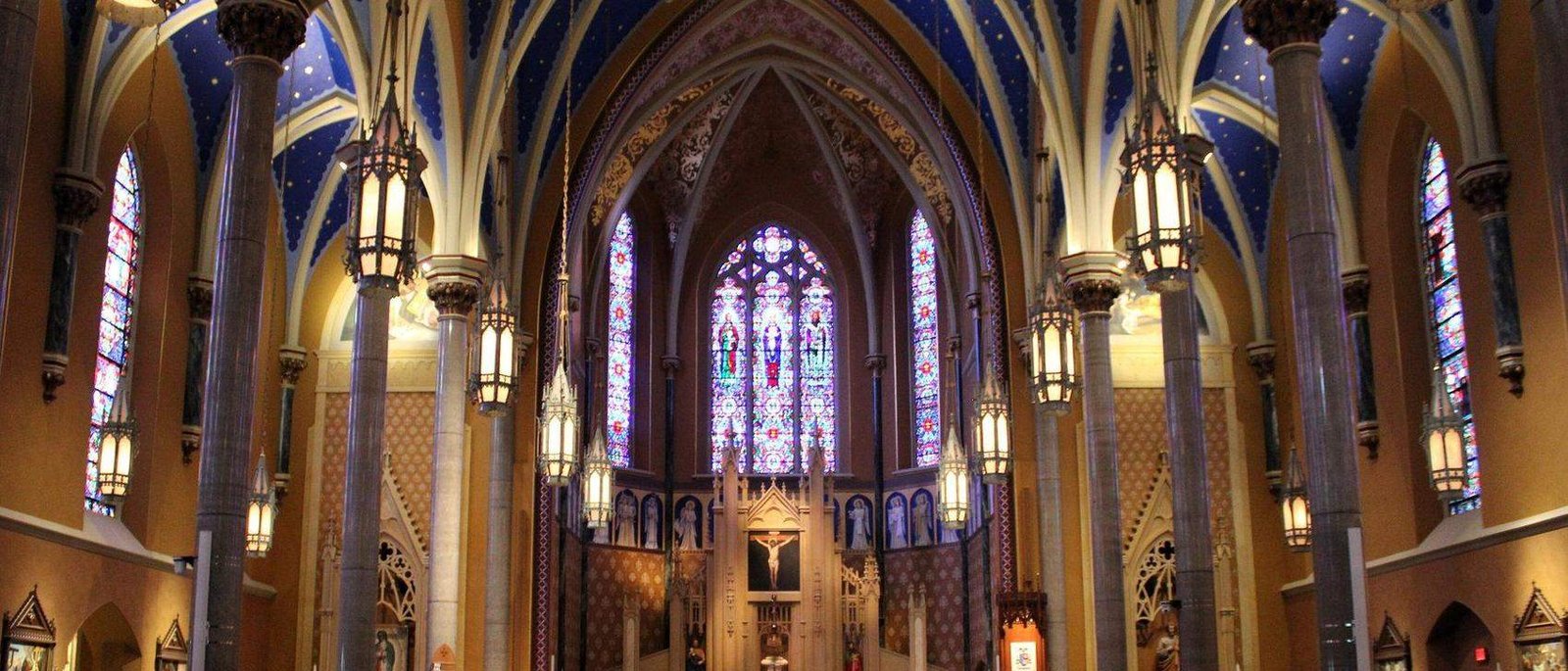 The interior of the Cathedral of St. Mary, Peoria