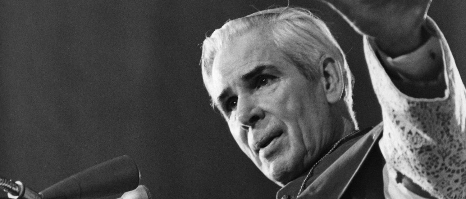 Archbishop Fulton J. Sheen preaching