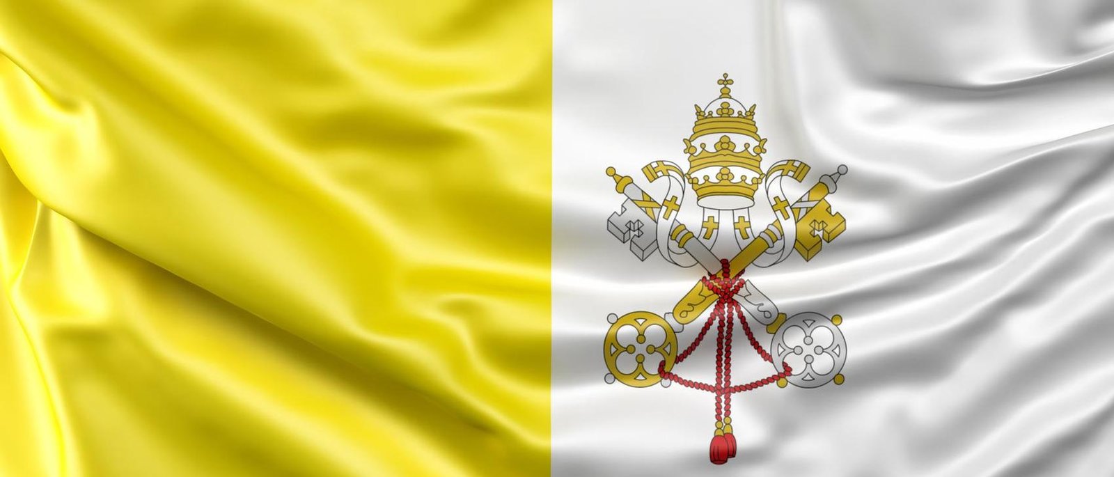 The flag of Vatican City