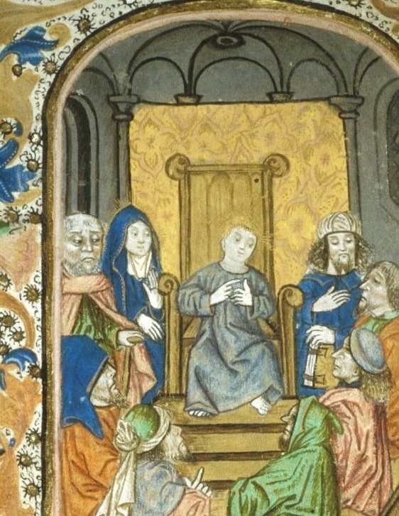 Christ among the doctors, Netherlandish book of hours