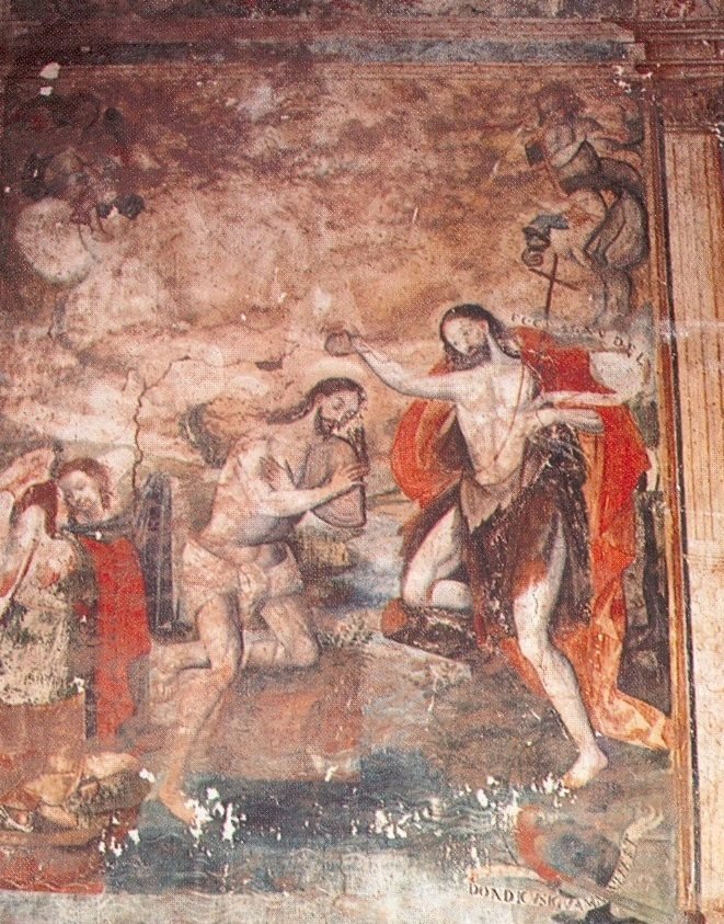The Baptism of Christ, Cusco school, Peru