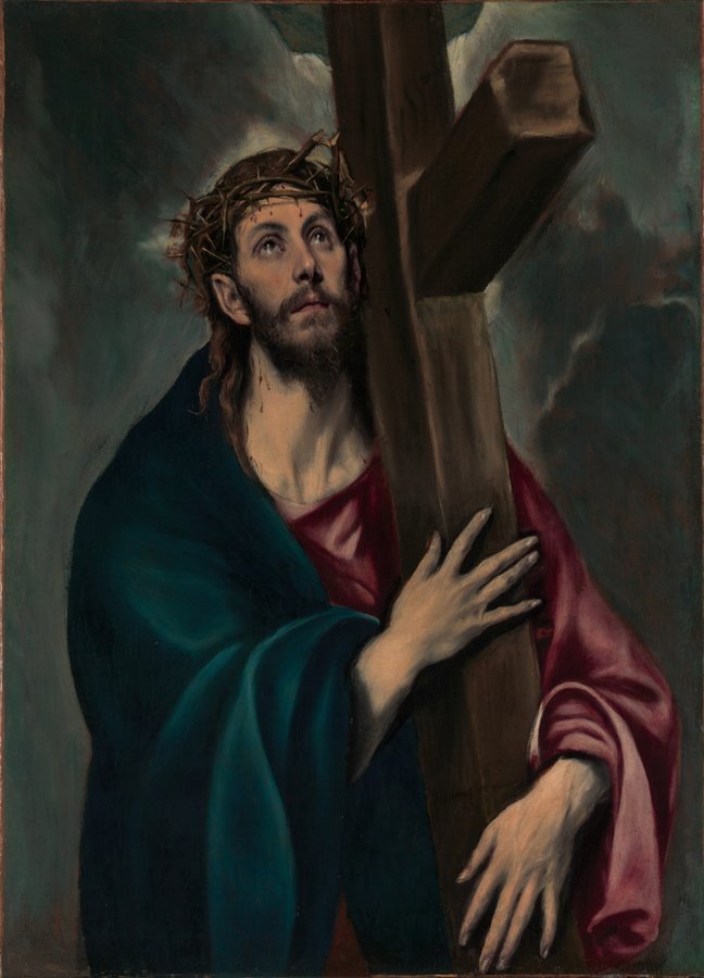 Christ carrying the cross, by El Greco