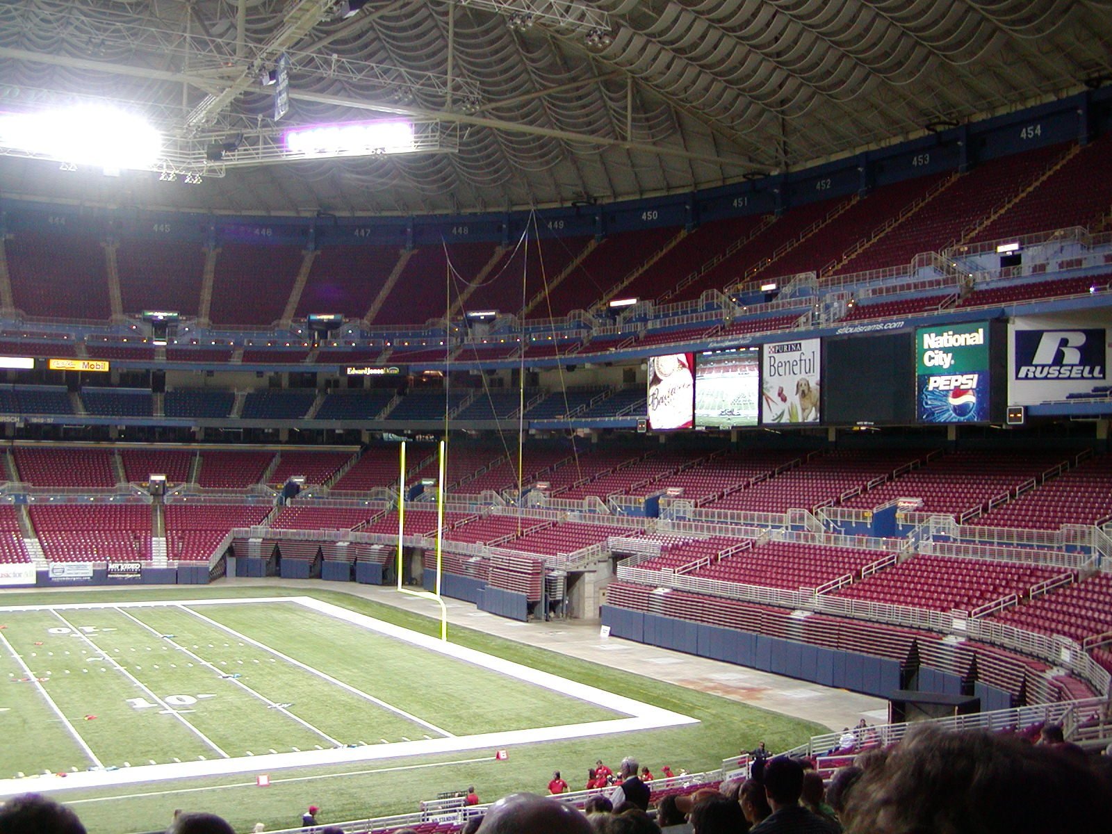 The empty bowl of The Dome at America's Center before an event