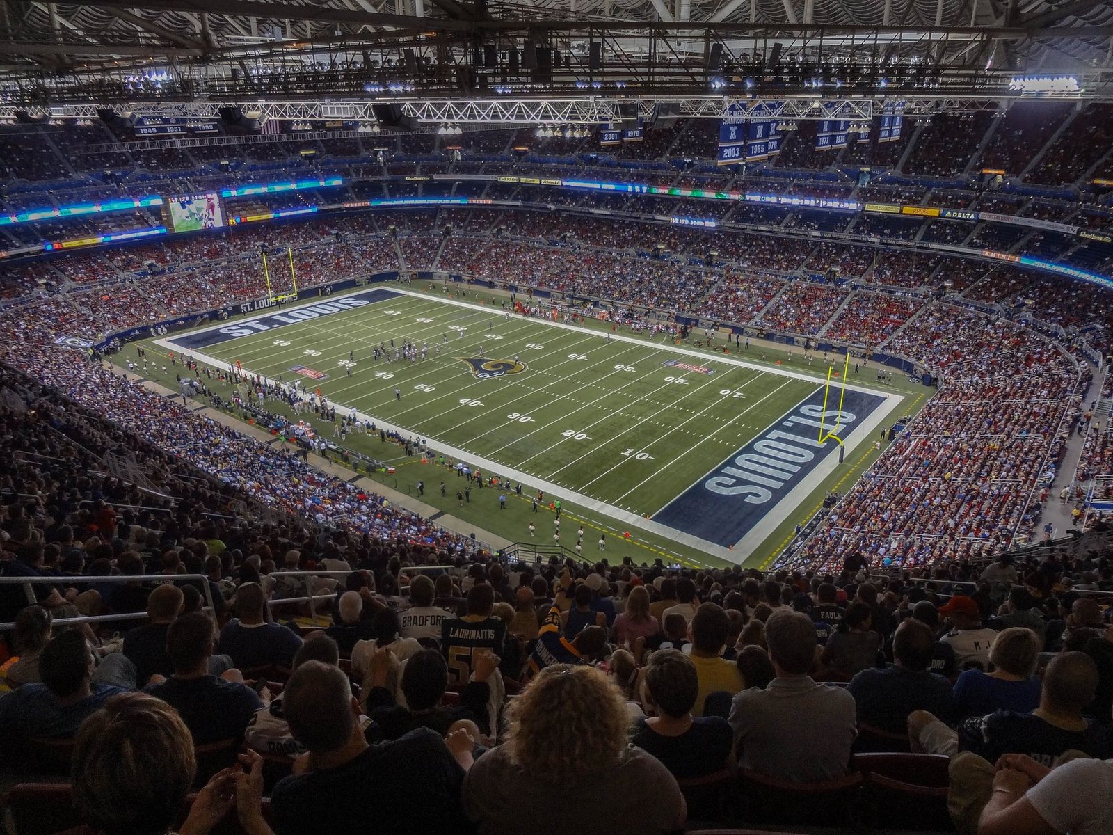 The arena of The Dome at America's Center, filled to capacity