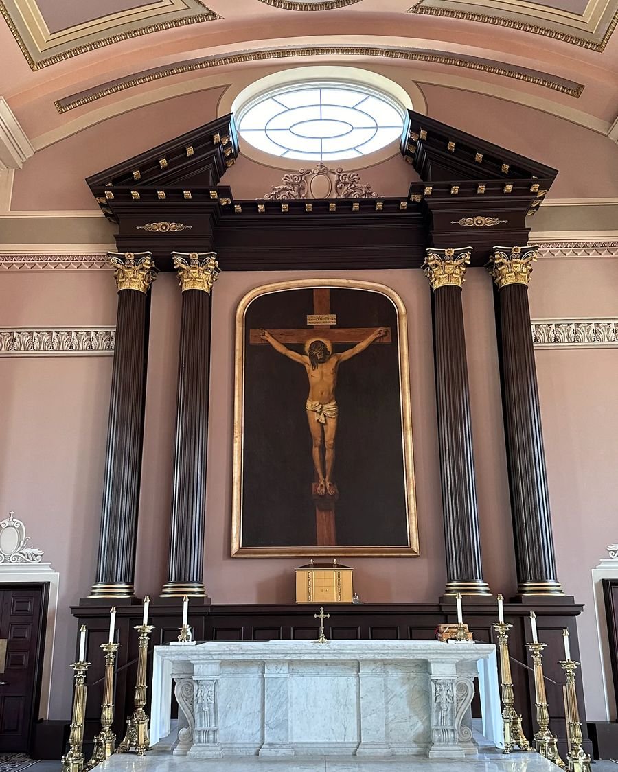 The sanctuary of the Basilica of St. Louis, King of France