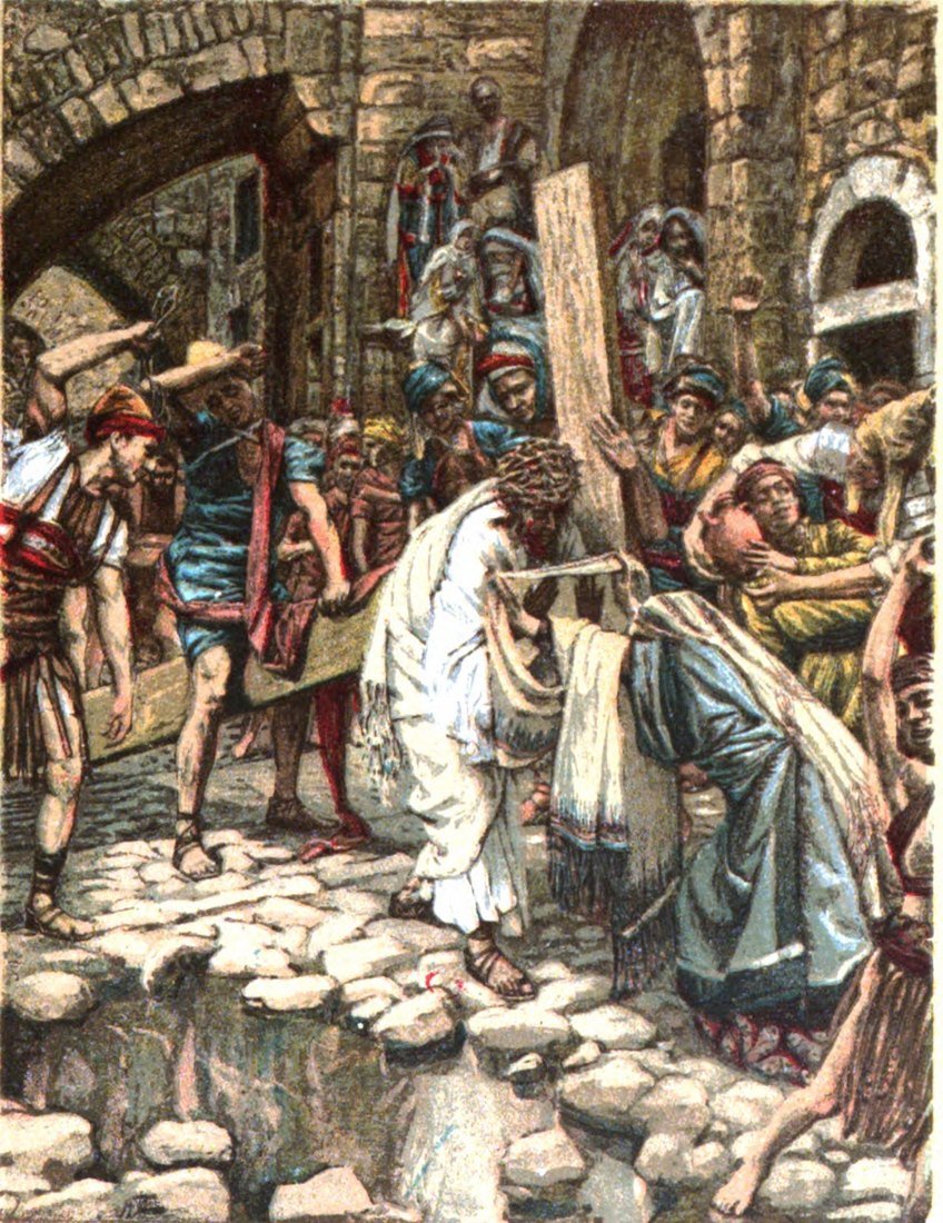 Veronica wipes the face of Jesus