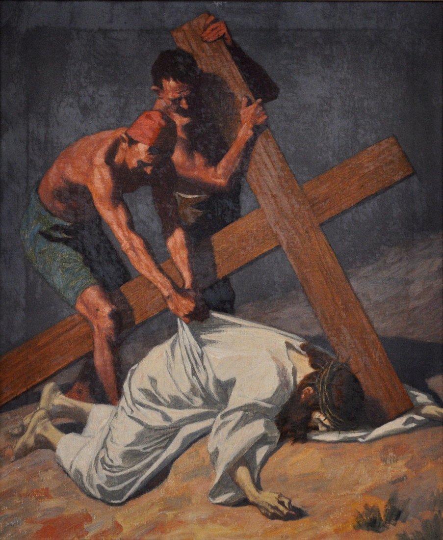 Jesus falls the third time